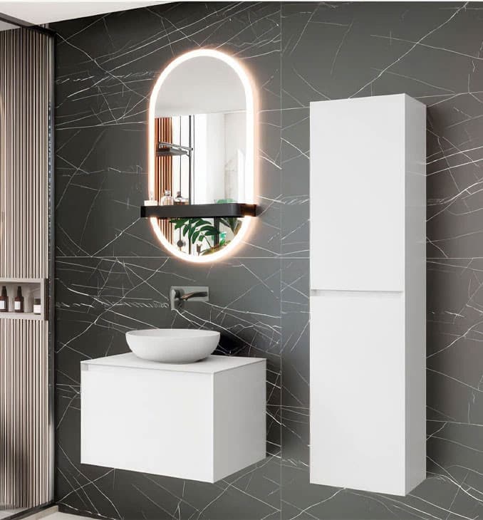 #TSA0600W.BS Ormarić LINEART TISA 600 white sa bijelom nadgradnom pločom 3