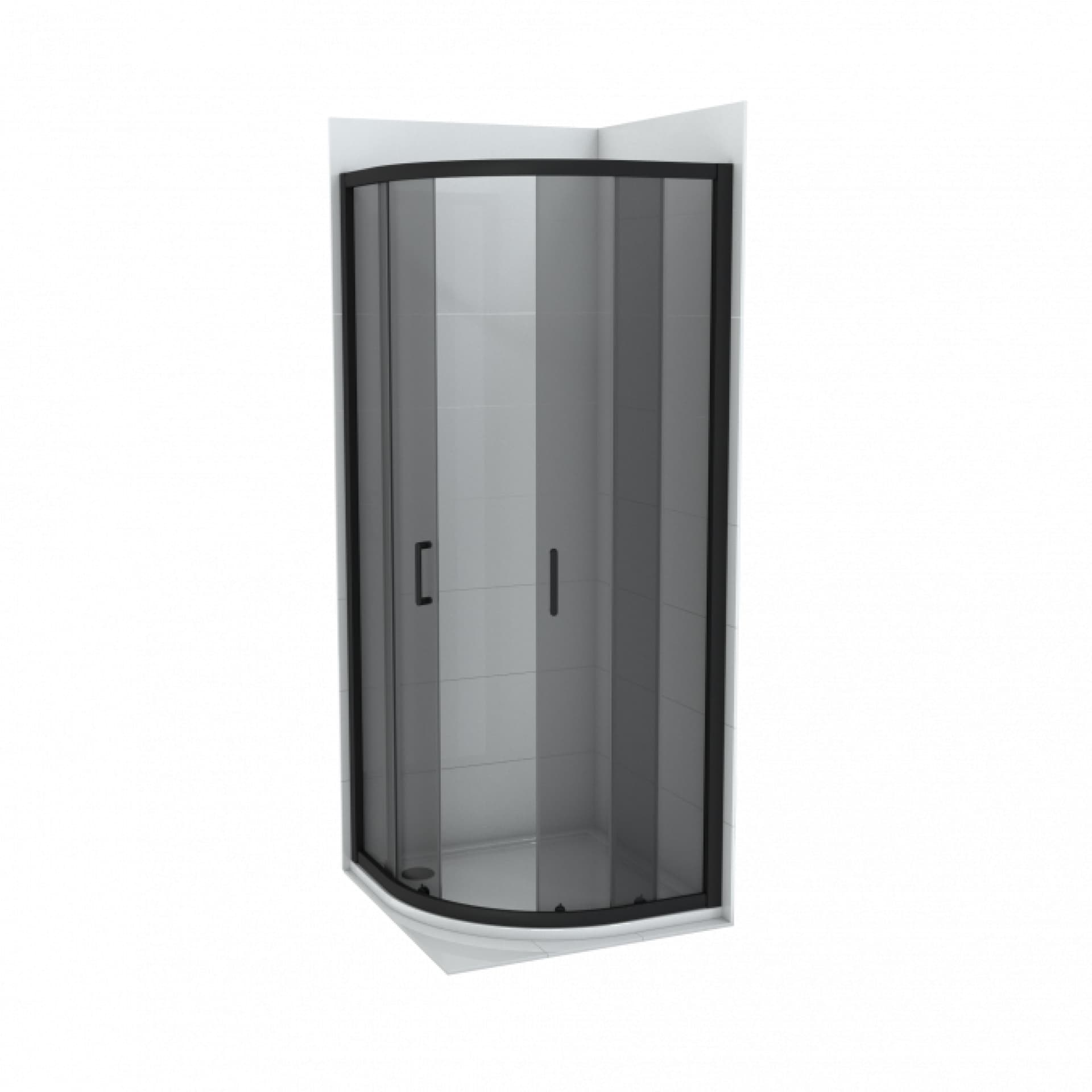 #C-02-B4900 Tuš kabina COPEN ATLAS BLACK R90x195cm staklo 6mm providno 1