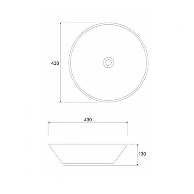 #C-15-215 Lavabo COPEN nadgradni 430x430x130 3