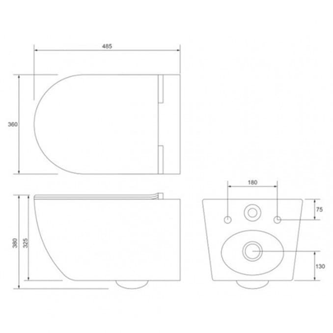 #KSF002 Konzolna šolja OPTIMO rimless bide funkcija sa duroplast soft close wc daskom 3