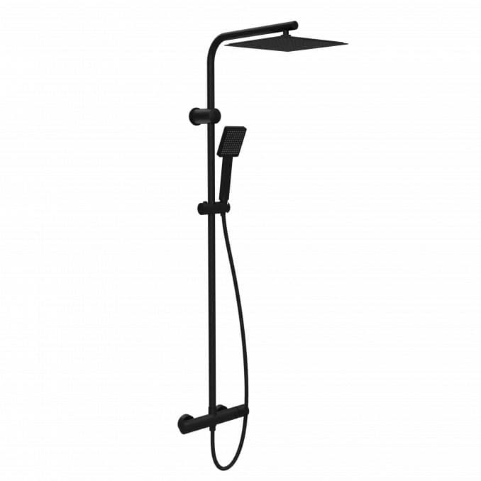 #C-01-113MB	Baterija i usponski tuš COPEN NOOK mat crna četvrtasti set