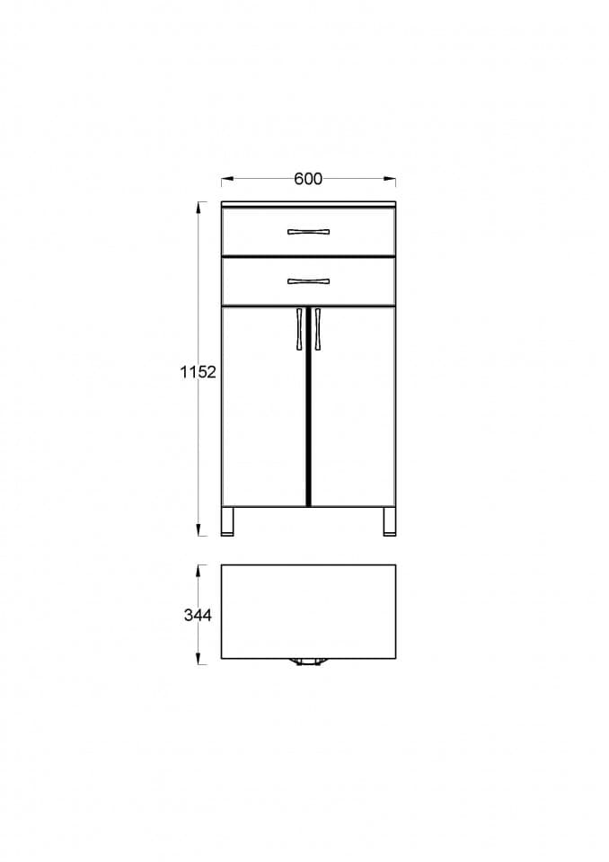 #0528 UNI Toaletni ormarić - Vertikala D600 2