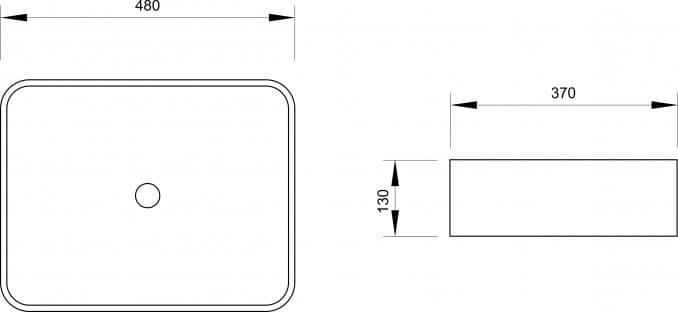 #7005 Lavabo nadgradni MINOTTI 480x370x130 3