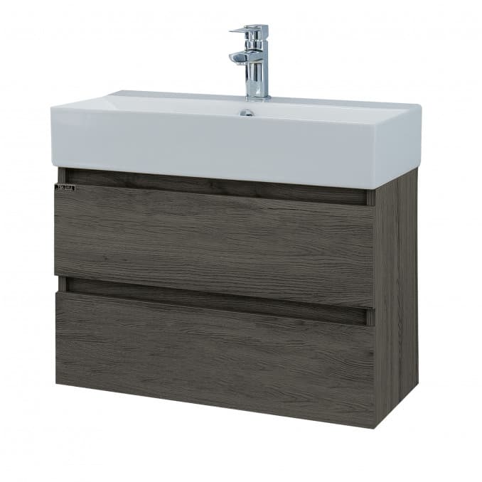 #PLA0700O.BS Ormarić LINEART PLAZA 700 oak sa lavaboom