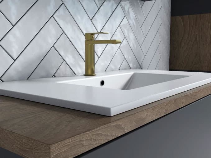 #C-01-100BTG Baterija za lavabo COPEN NOOK brušeno zlato 3