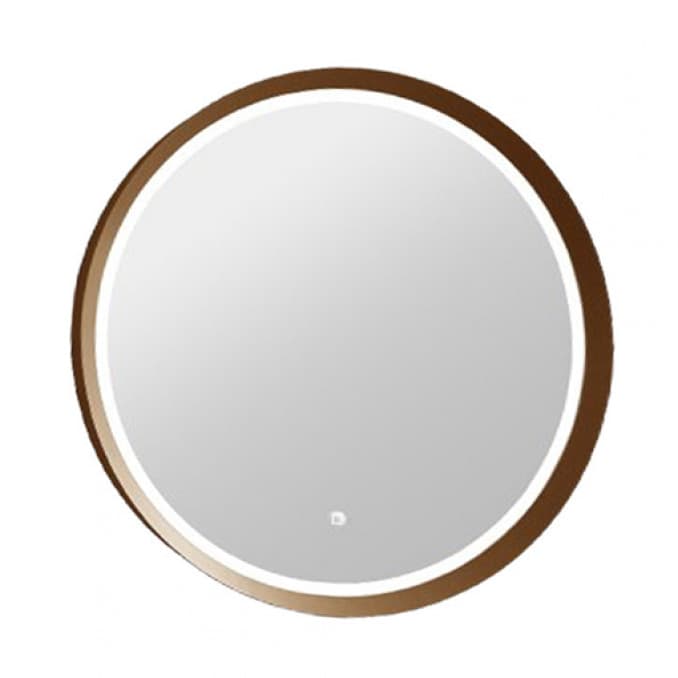 #C-06-100G Ogledalo COPEN fi600 sa alu ramom 56.5mm LED zlatno 1