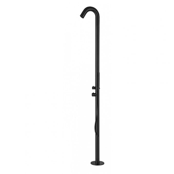 #C-SPA-100MB Stubni tuš COPEN SPA RIO sa tuš setom hrom mat crni 1