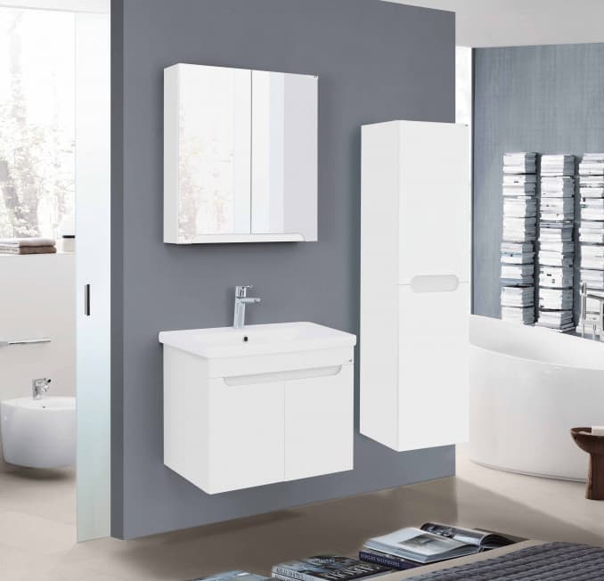 #ENJ0650W.BS Ormarić LINEART ENJOY 650 white sa lavaboom 2