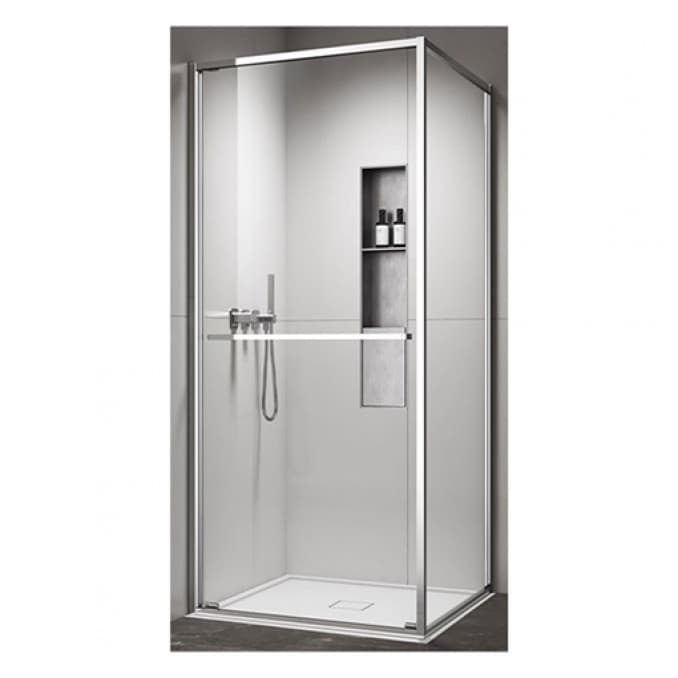 #C-02-43K9001V Tuš kabina COPEN ATLAS PRO 1V 900x900x2000 hrom. staklo 6mm providno 3