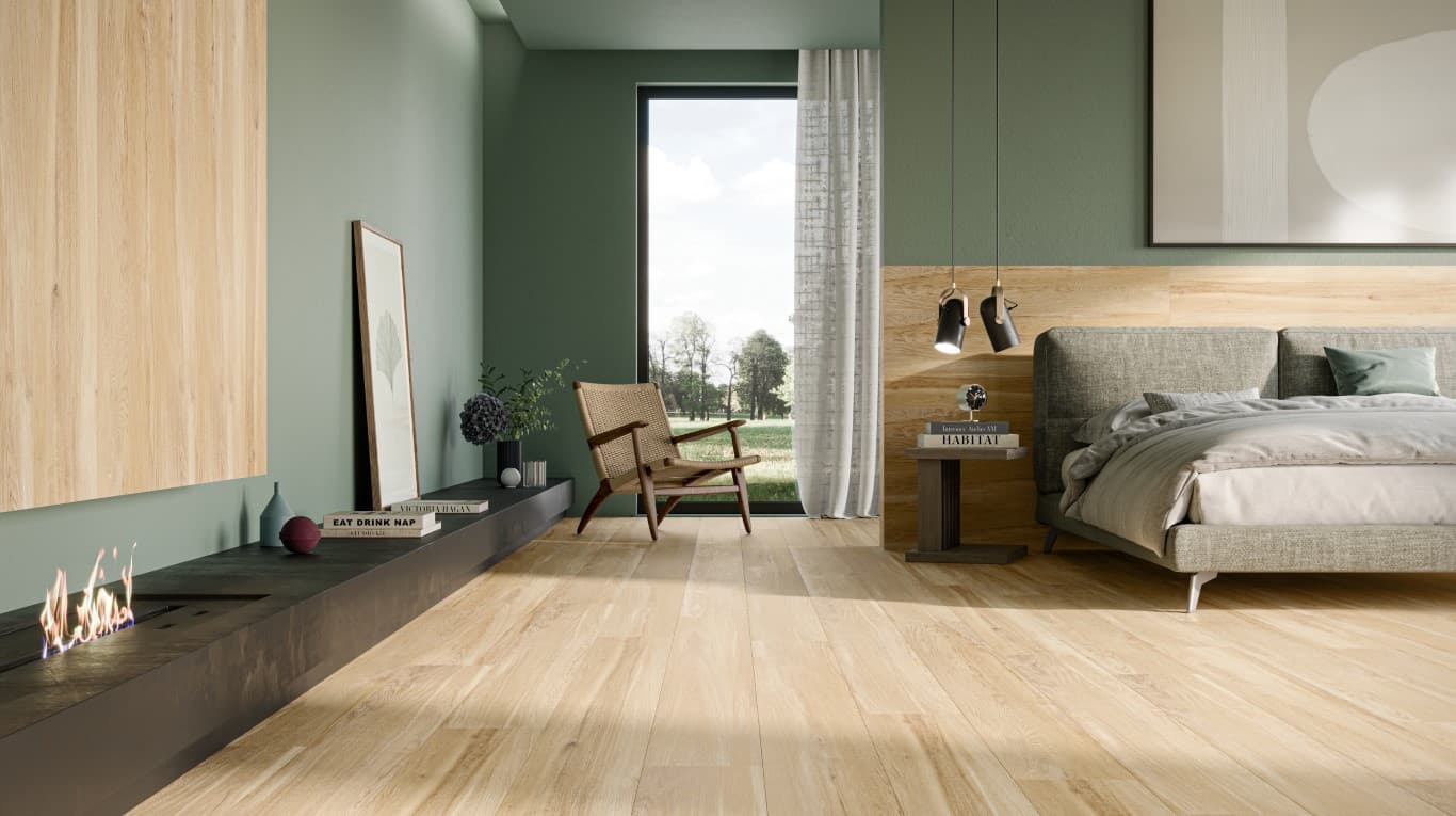 #4635  Ebony Beige Floor Tiles 20x121