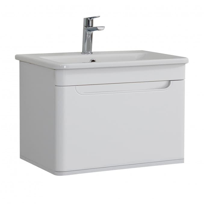 #WNG0800W.BS Ormarić LINEART WING 800 white sa lavaboom 1