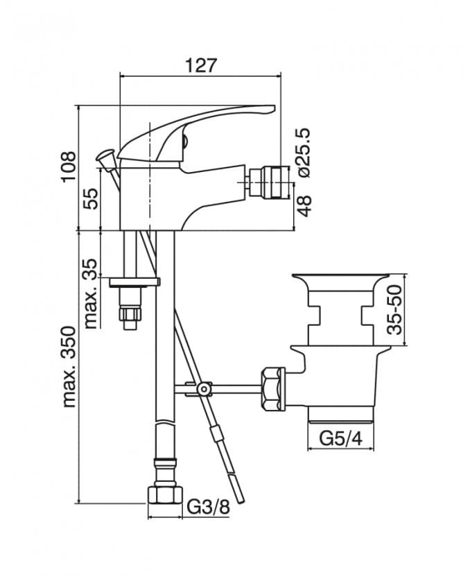 #3116 Baterija za bide MINOTTI EKONOMIK 2