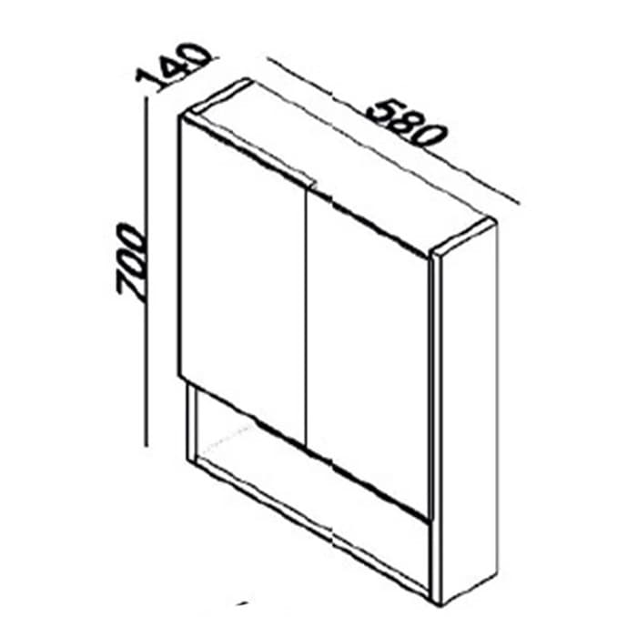 #NOV0600C.MR Ogledalo LINEART NOVA 600 cadiz 2
