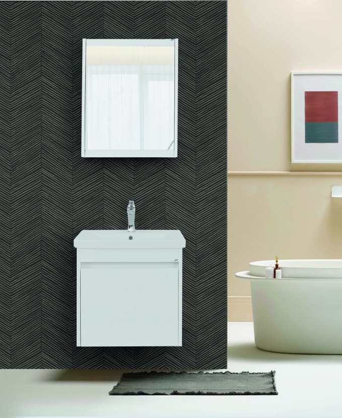 #MAR0550W.BS Ormarić LINEART MARS 550 white sa lavaboom 2