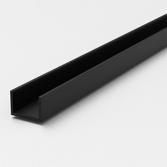 #RDC265 Podna lajsna za walk in mat crna