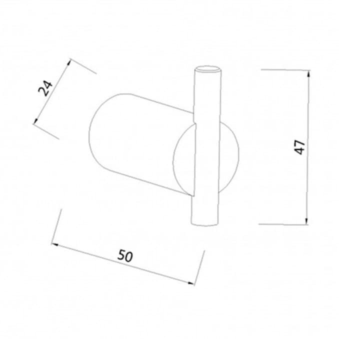 #C-03-401 Držač bade mantila COPEN DIVINE hrom 2