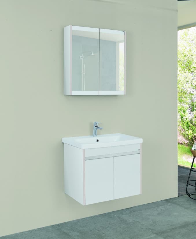 #MAR0650W.BS Ormarić LINEART MARS 650 white sa lavaboom 2