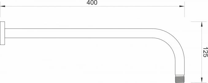 #MDR-400 Držač ruže tuša MINOTTI okrugli 400 2