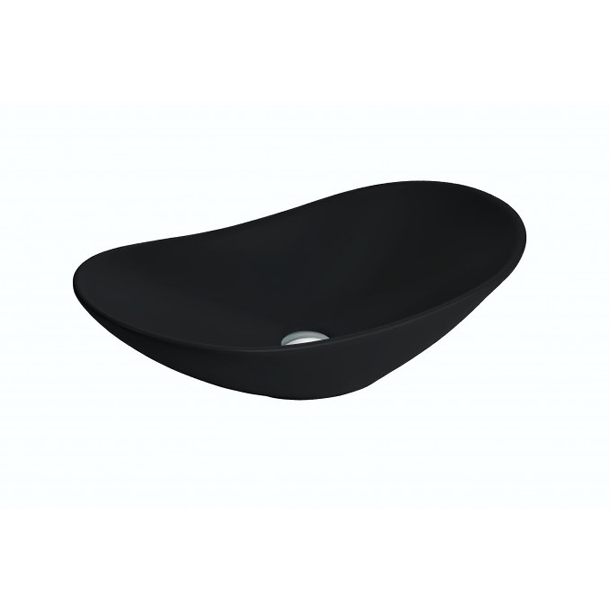 #7030CM Lavabo nadgradni MINOTTI 625x370x155 mat crni