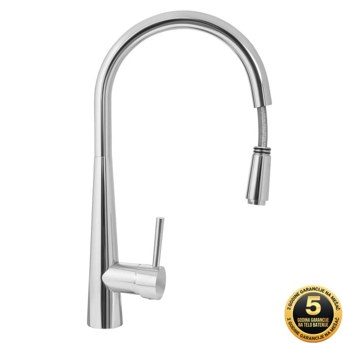 #4505 Baterija za sudoperu MINOTTI PRIMA labud sa tušem