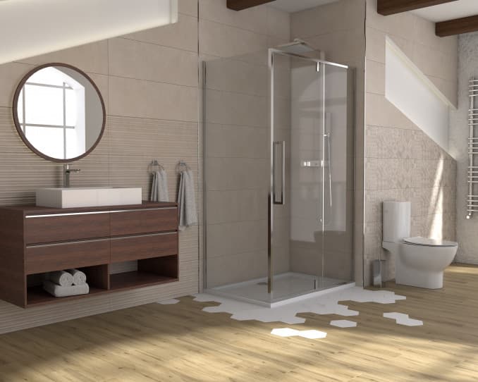 #C-02-6220 Stakleni paravan COPEN ABSOLUT 90x200cm staklo 6mm providno sa pivot vratima 6