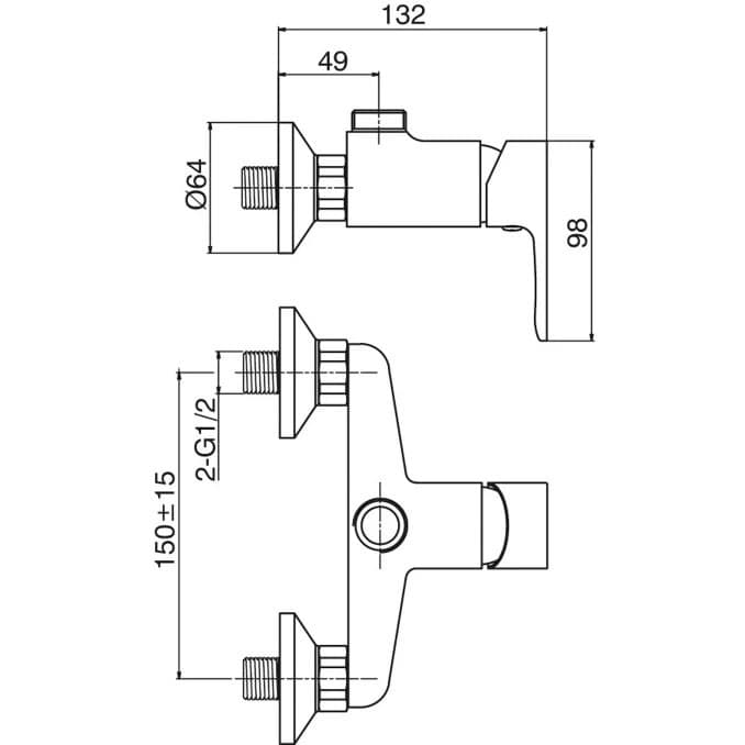 #5583-C Baterija za tuš 2