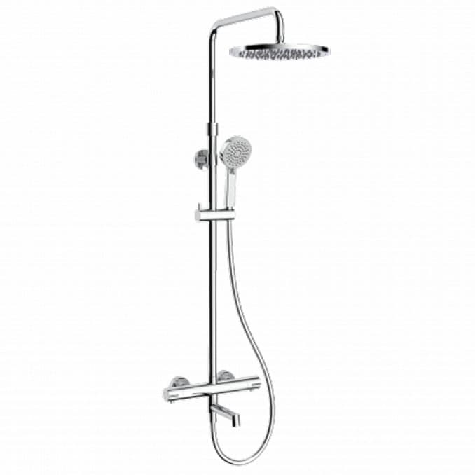 #C-01-503CR Termostatska baterija COPEN CoolTouch sa pomičnom lulom i usponskim tušem hrom 1