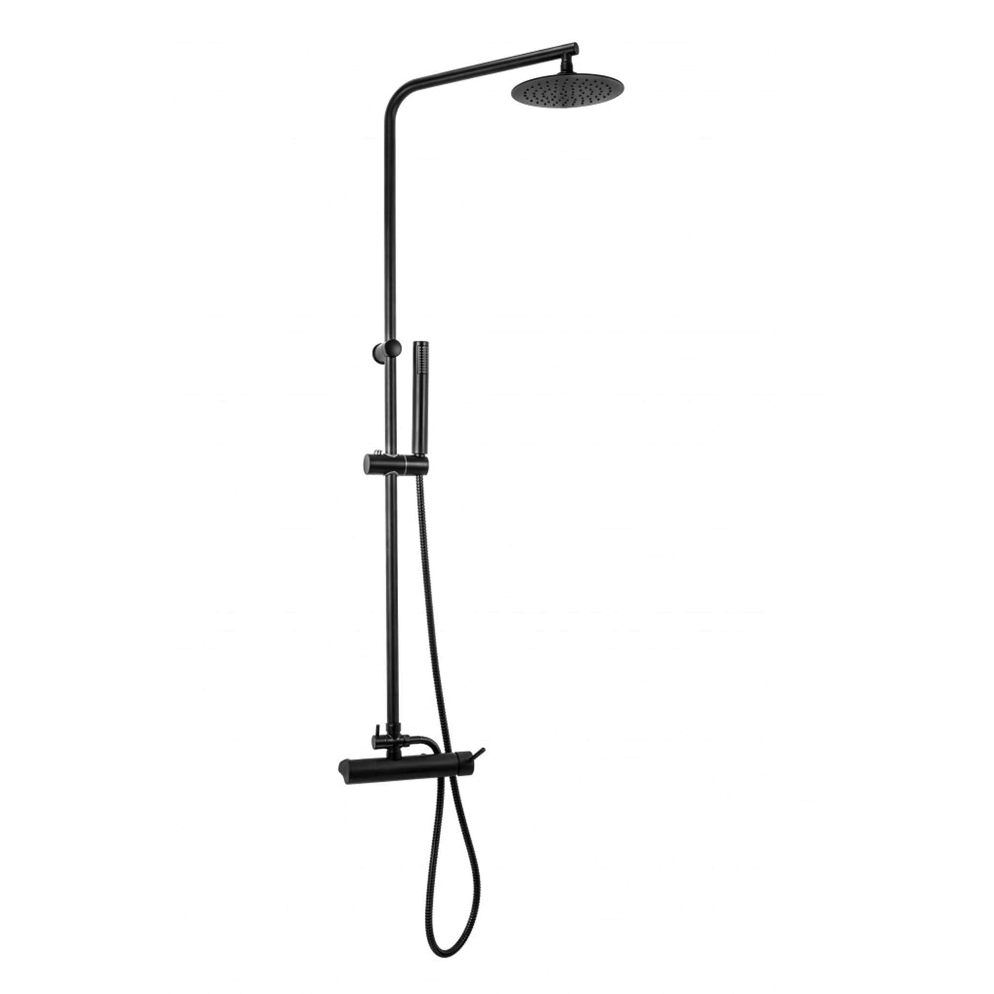 #MUT-065B/6113CB Baterija za tuš MINOTTI TUBO DARK ELEGANCE sa komplet usponskim tušem. ruža O250