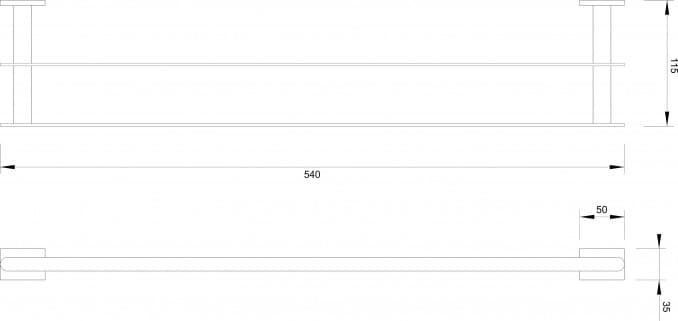 #20725 Držač peškira MINOTTI dupli 2