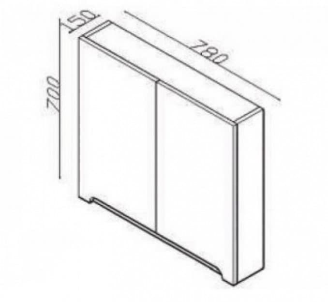 #ENJ0800A.MR Ogledalo LINEART ENJOY 800 atlantis 3
