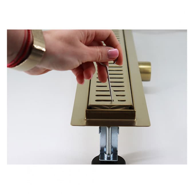 #PMW-600BG Tuš kanalica PROFIL M WAVE 600 gold 2