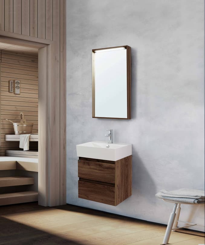 #PLA0500N.BS Ormarić LINEART PLAZA 500 navarro sa lavaboom 2