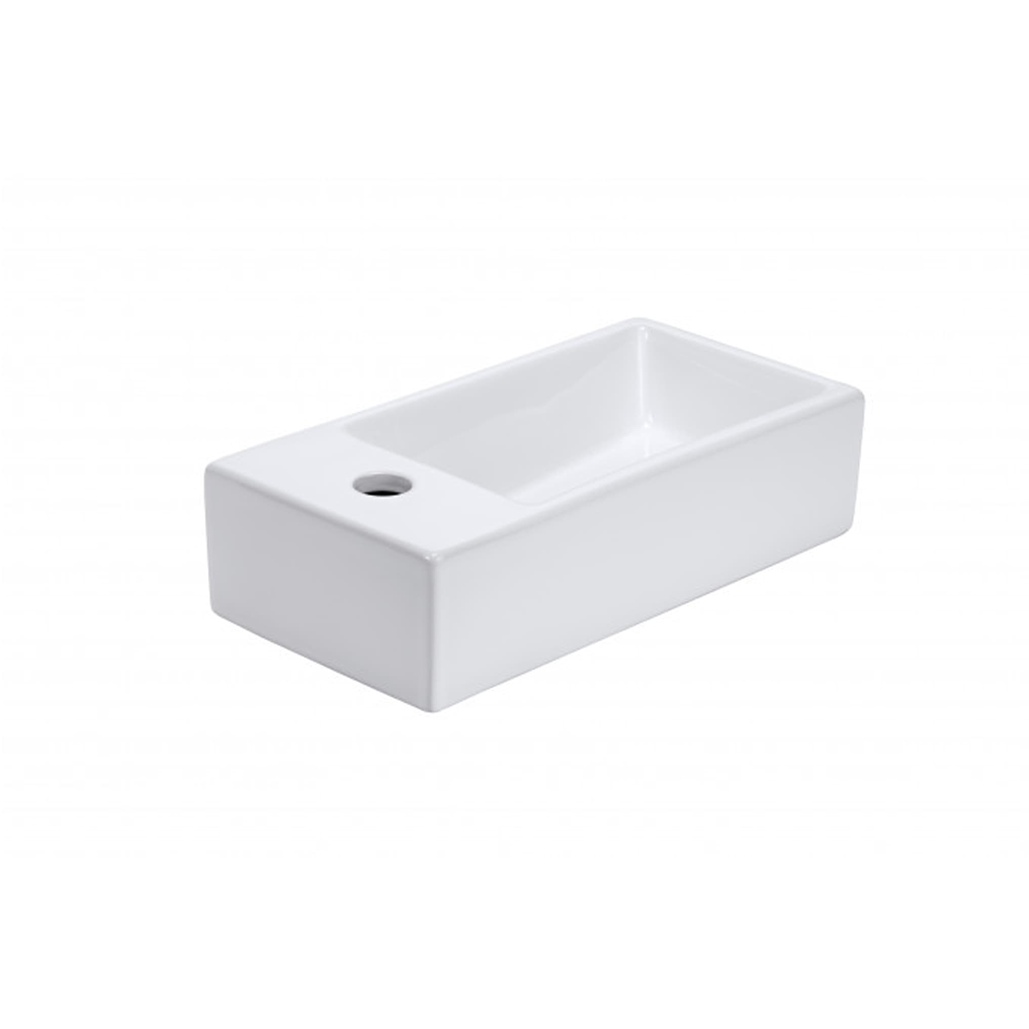 #7014D Lavabo nadgradni MINOTTI 405x205x105 sa otvorom za slavinu desni