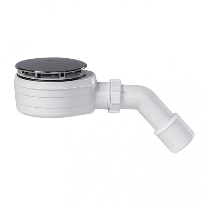 #STY-ZA-90-K Sifon za tuš kadu STYRON fi90 plitki komplet hrom kapa