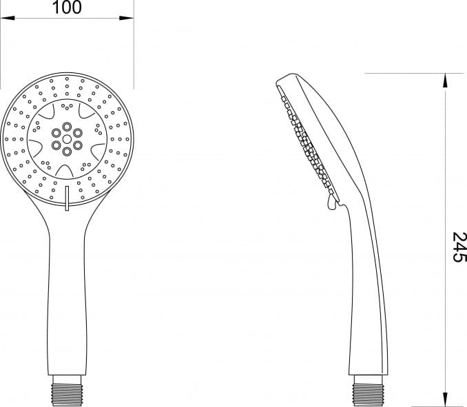 #2553 Tuš ručica MINOTTI 2553 3F 2