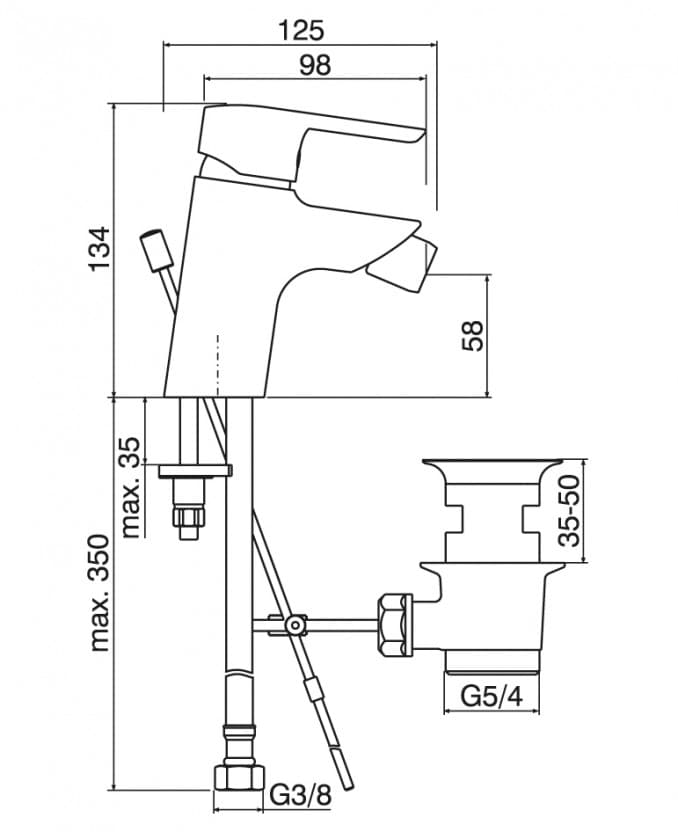 #4116 Baterija za bide MINOTTI PRIMA 2