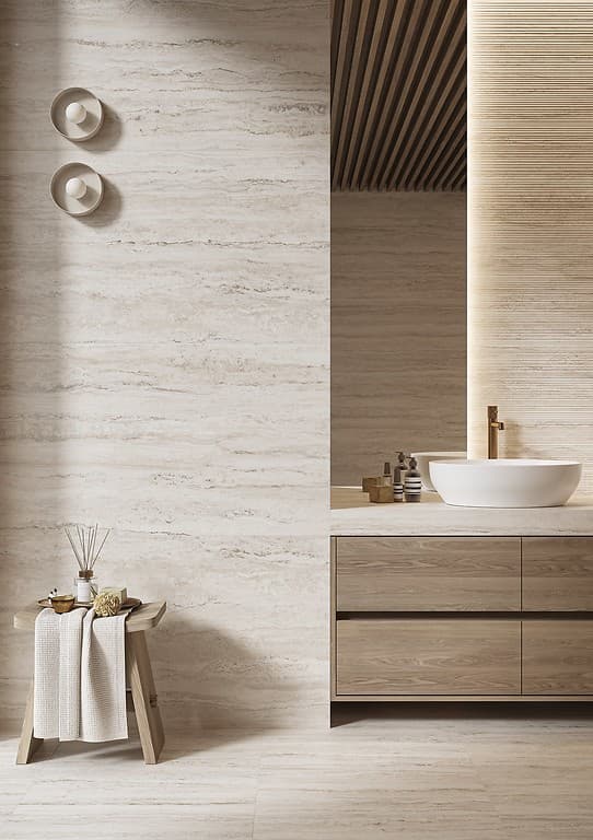 #CSN-388 LIV TRAVERTINO CLASSICO cream matt 59,8x119,8 rett 2