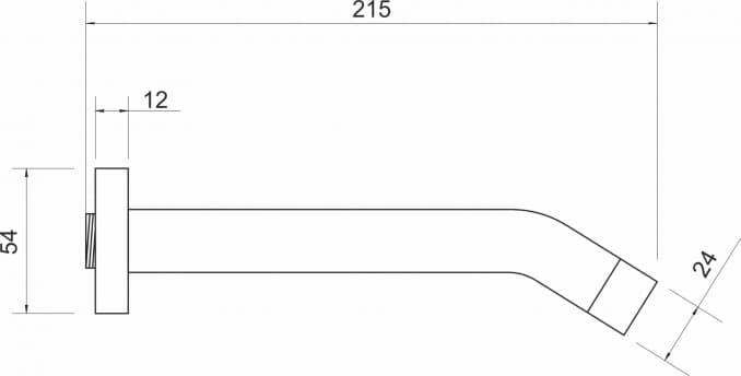 #6103 Zidni izliv MINOTTI TUBO DARK 2