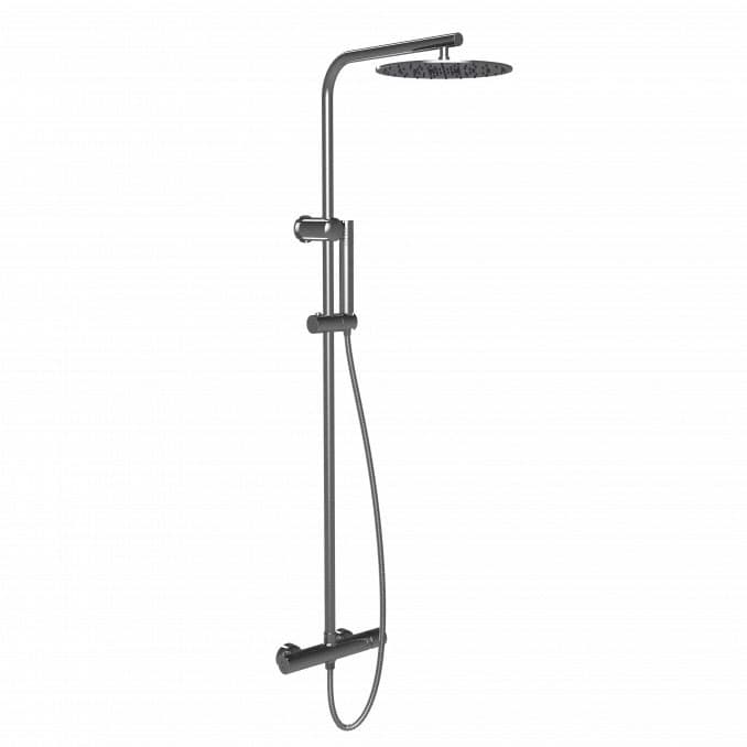 #C-01-112CR Baterija i usponski tuš COPEN NOOK hrom okrugli set