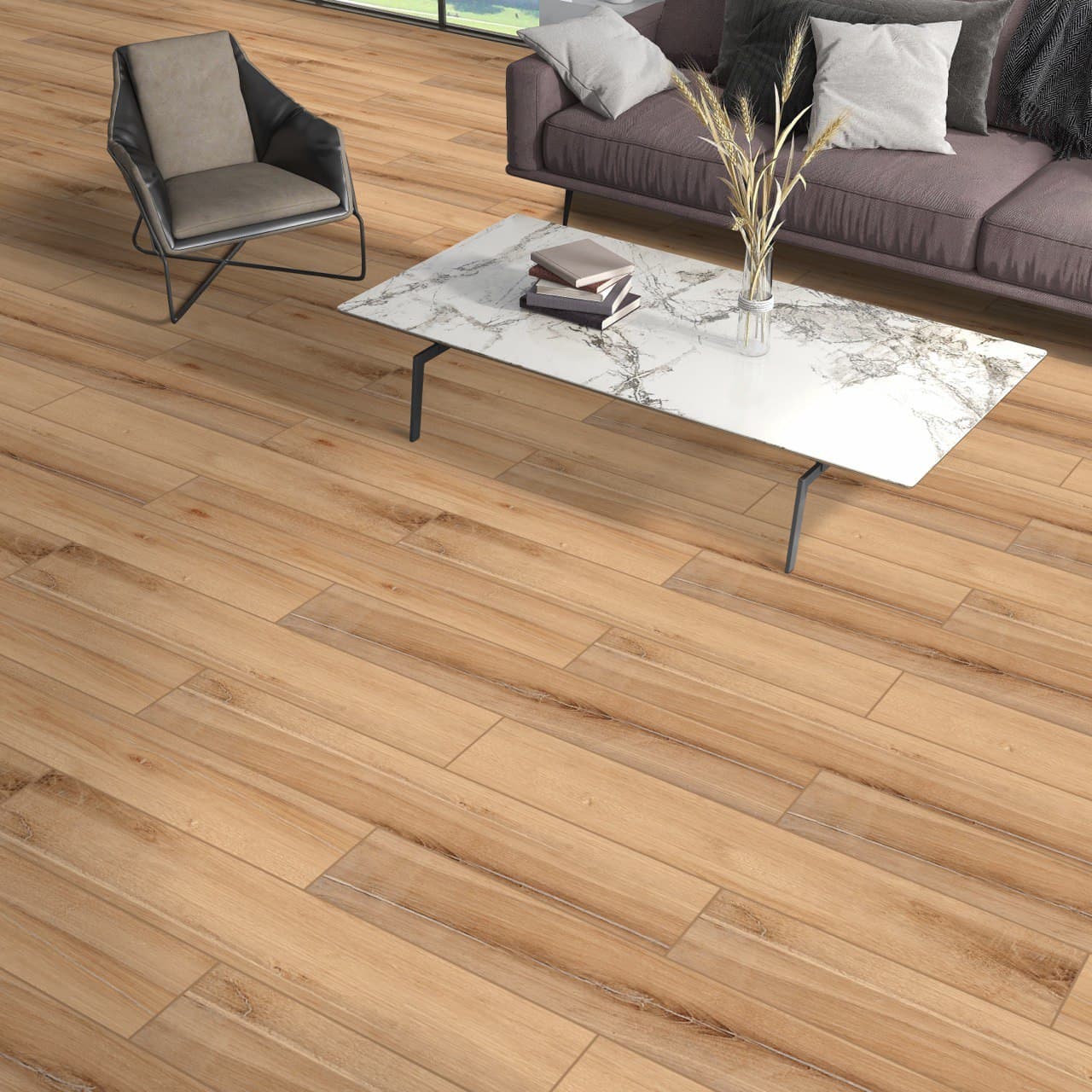 #4567 ASPEN WOOD BROWN 20X120