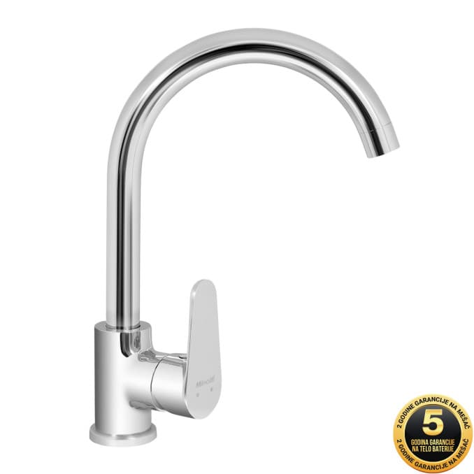 #5558 Baterija za sudoperu MINOTTI VIVA sa 2 cijevi labud