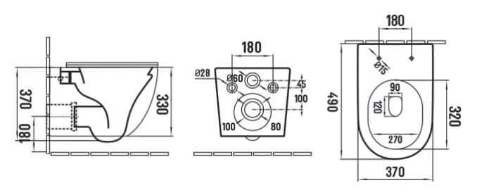 #MWH200MB Konzolna Šolja MINOTTI rimless mat crna sa soft close wc daskom 3