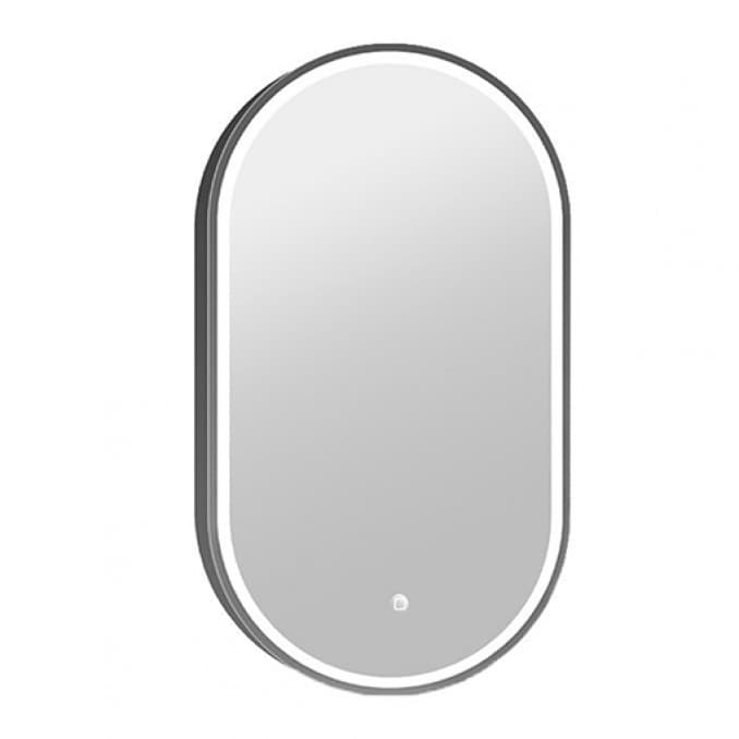 #C-06-105GM Ogledalo COPEN 500x900 sa alu ramom 40.6mm LED gunmetal