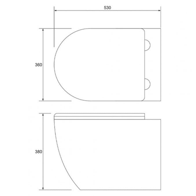 #C-15-300 Konzolna šolja COPEN TORNADO sa duroplast soft close wc daskom 3