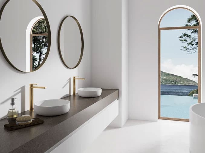 #C-01-101BTG Baterija za lavabo visoka COPEN NOOK brušeno zlato 3