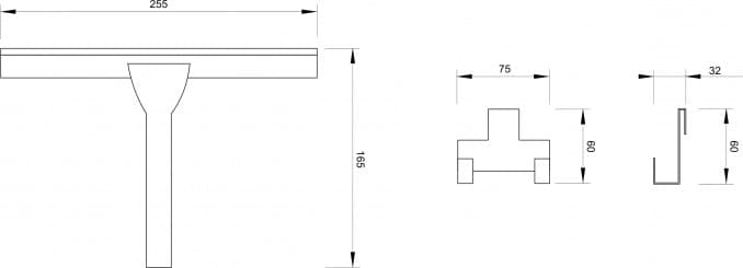 #C-03-109 Brisač sa držačem za tuš kabinu COPEN 3