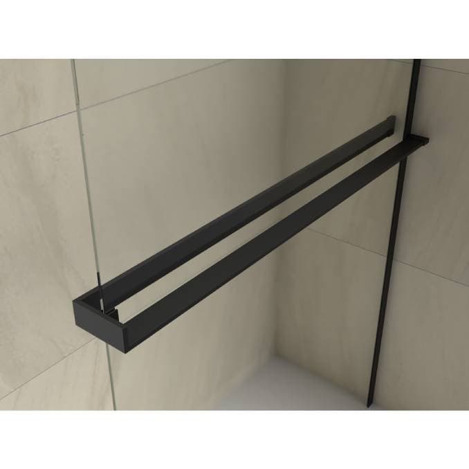 #C-02-WIS90MB Walk-in COPEN MONTE SUPERIORE 900x2000. 8mm staklo. polica i držač mat crni 2