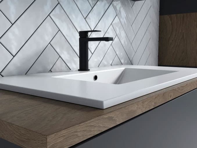 #C-01-100MB Baterija za lavabo COPEN NOOK mat crna 3