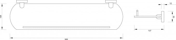 #50737B Etažer MINOTTI DARK ELEGANCE 2