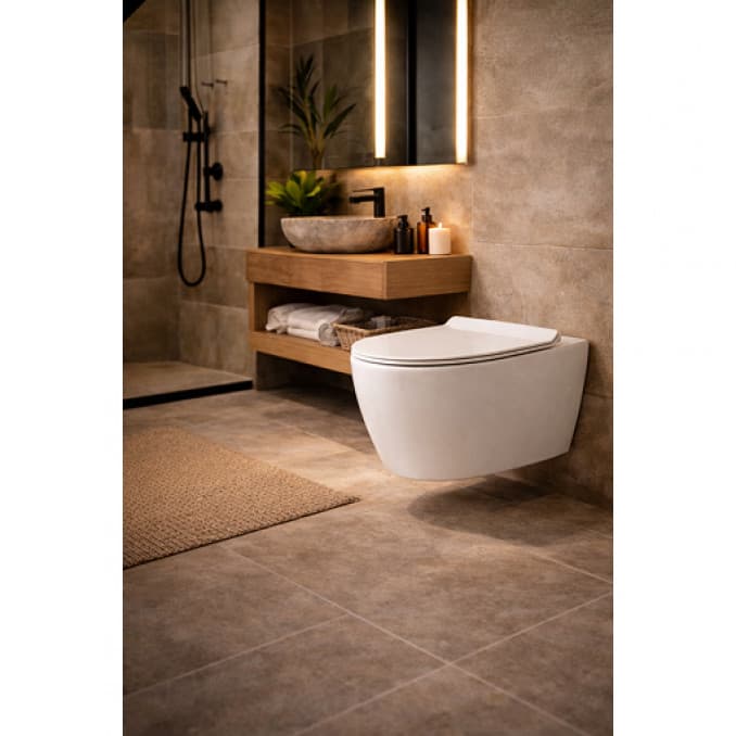 #KSF002 Konzolna šolja OPTIMO rimless bide funkcija sa duroplast soft close wc daskom 5